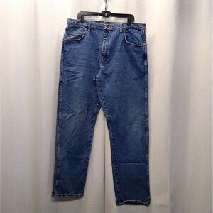 Wrangler Rugged Wear Relaxed Fit 35001AI High Rise Men's 40x34 Jeans 100% Cotton